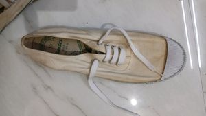 White Canvas School Sports Shoes.