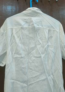 Classic White Short Sleeve Button-Up Shirt