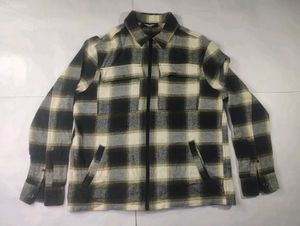 Men's Plaid Flannel Shirt Jacket