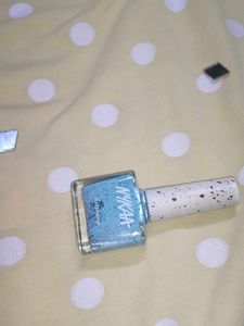 Nykaa Nail Enamel - Sky Blue Sparkle