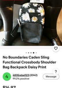 Floral Sling Backpack