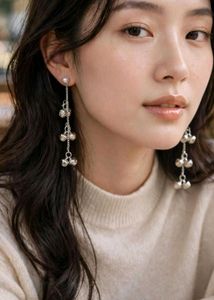 Dangle Heart Drop Earrings