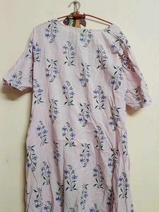 Pink Floral Print Kurti pant price thik hai
