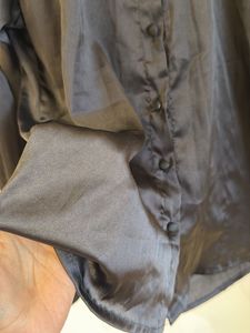 black Button-Down Long Sleeve Shirt