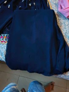 Navy Blue Embroidered Kurta Set with Dupatta