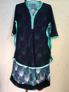 Blue Round Kurti 💙
