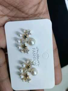Five Star Korean Pearl Earrings
