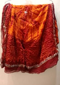 Vibrant Bandhani duppata