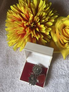 Boho Ring with Red Stone