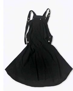 Chic Black Pinafore Dress