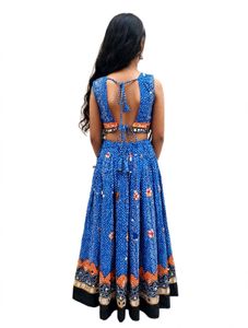 Blue Ethnic Lehanga Choli Set