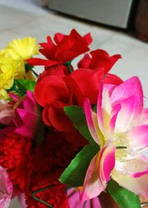 Fruit Basket And Flower Combo