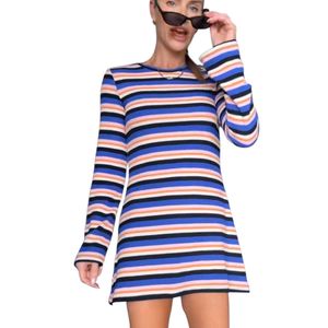 Striped Long Sleeve Dress