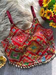 Vibrant Embroidered Ethnic Blouse