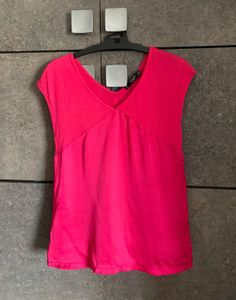 Mango V-Neck Cap Sleeve Top