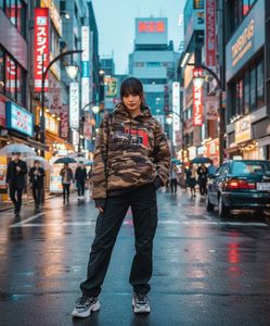 north face camo hoodie / unisex wear