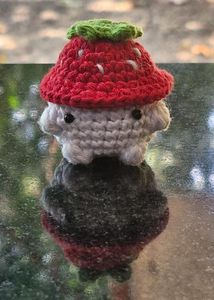 Cute Crocheted Frog Amigurumi Toy