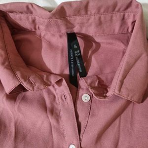 Onion Pink Casual Midi Dress