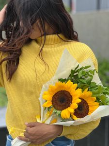 Cozy Yellow Turtleneck Sweater
