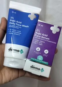 The Derma Co. Kojic Acid Face Wash & Serum acne ki