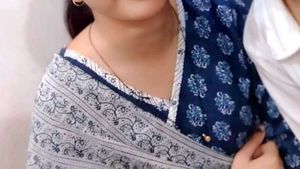 Elegant Navy Blue Printed Kurti Set