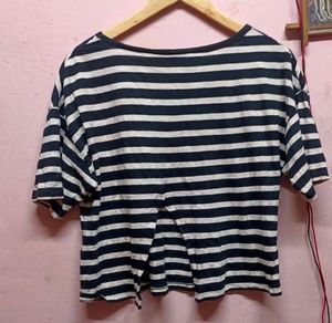 Striped Embroidered Top &amp; Plazzo Set (women’s)