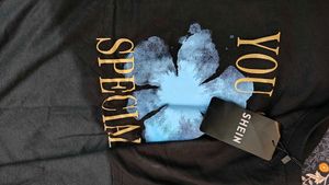 Oversized Black "You Are Special" T-Shirt