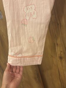 Cute Pink Bunny Print Pajama Pants