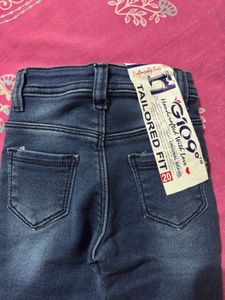 Cute Girls' Blue Denim Jeans