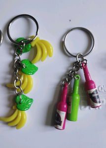 Cute Keychain Charms Set 6pcs se