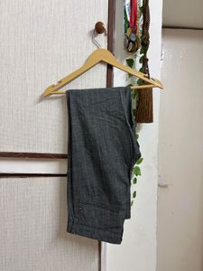 Classic Grey Striped Trousers