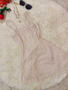 Lace Spaghetti Strap Mini Dress