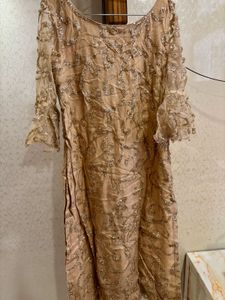 Stunning Sequin Embellished Ethnic Kurta Plazo Set