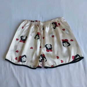 Cute Kiki Cartoon Print Satin Pajama Shorts🎀✨️