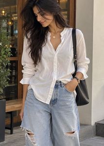 Classic White Button-Up Shirt