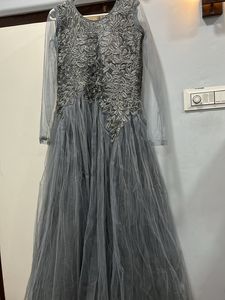 Net Embroidery Fancy Gown