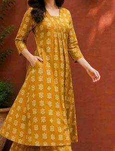 Stylish Mustard Kurta Set