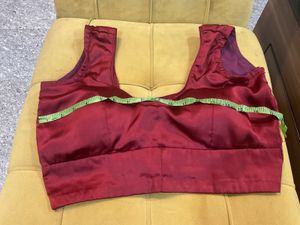 Maroon Satin Blouse