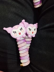 Kuromi Spiral Braid Hair Tie Accessories Pair