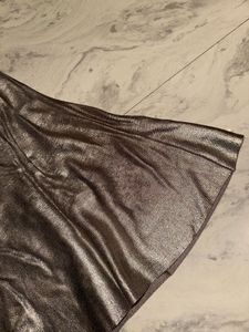 Metallic A-Line Skirt