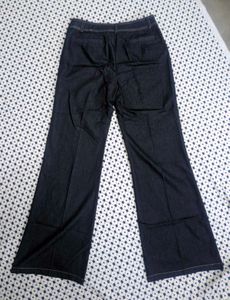 Low Rise Navy Bootcut Jeans