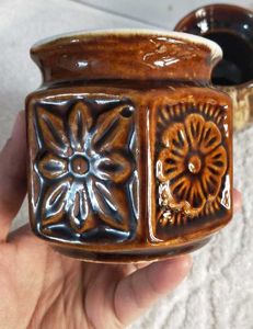 Vintage Ceramic Jar with Lid