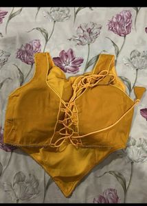 navaratri Lehenga Choli Set + yellow blouse