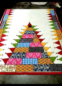 Colorful Patchwork Ethnic Saree