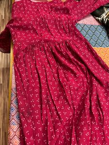 Muslin pink kurti