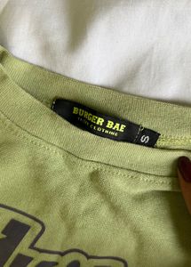 Burger bae - Lime Green Hysteric Graphic Tee