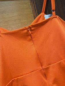 Vibrant Orange Mini Dress