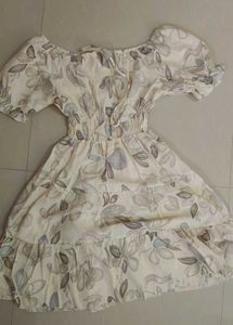 Boho Floral Off-Shoulder Tiered Mini Dress