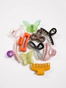 Cute Hair Claw Clips Set (10 Pcs Assorted)