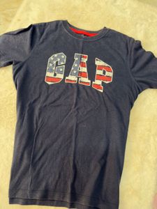 GAP Navy Blue T-Shirt with USA Flag Logo
